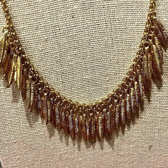NWOT Aster Lyla Necklace in gold with adjustable chain. 19” long. - Picture 2 of 4